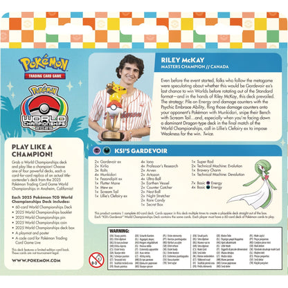 Pokemon 2025 World Championships Deck [PRE - ORDER - 04/03/2026] 0196214135376 at King Card Canada