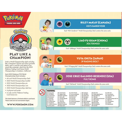 Pokemon 2025 World Championships Deck [PRE - ORDER - 04/03/2026] 0196214135383 at King Card Canada