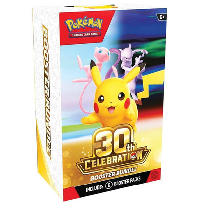 Pokemon 30th Celebration Booster Bundle box with Pikachu and Mew