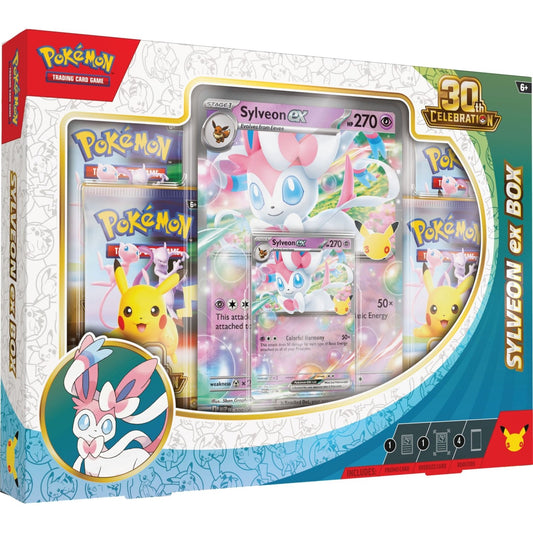 Pokemon 30th Celebration ex Box (Sylveon) 0196214158726 at King Card Canada