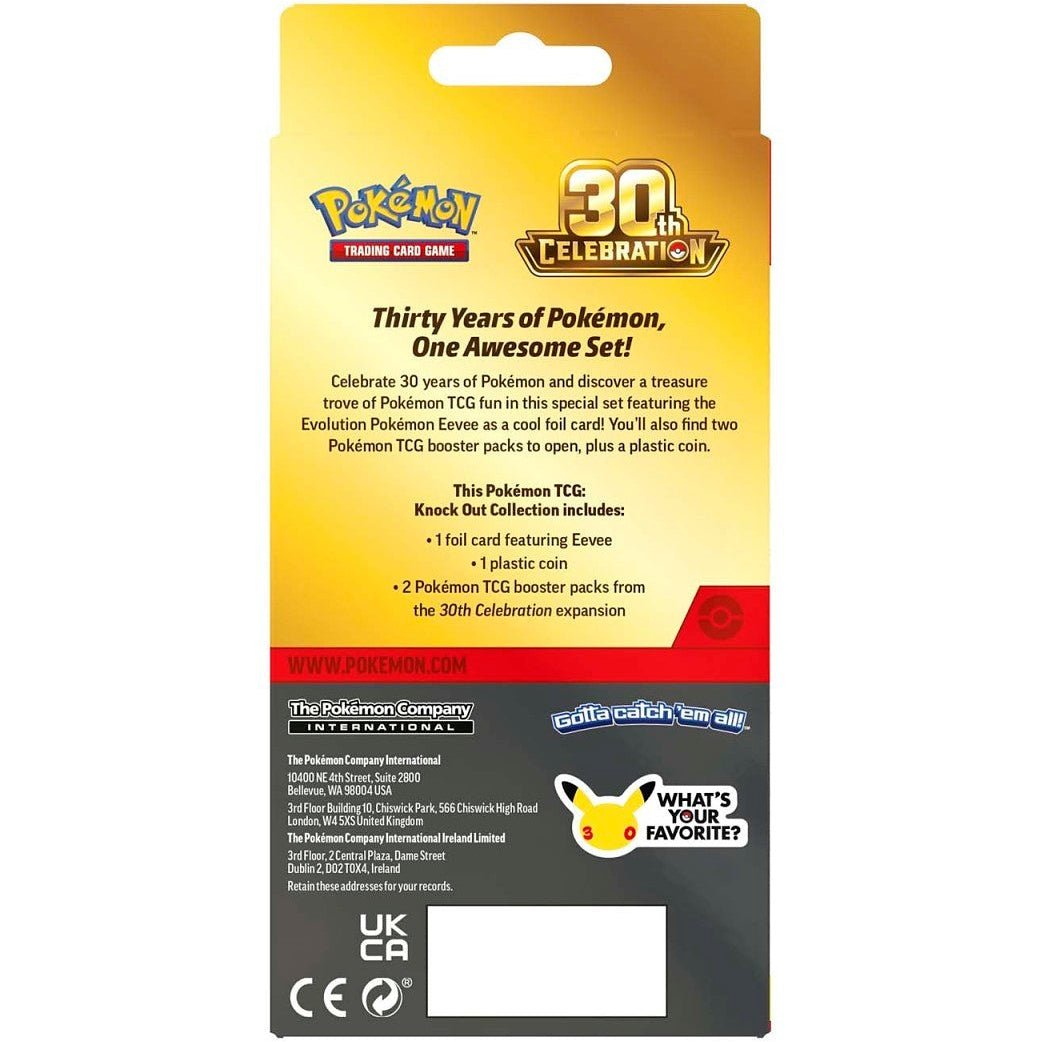 Pokemon 30th Celebration Knock Out Collection 0196214152397 at King Card Canada