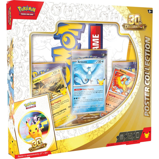 Pokemon 30th Celebration Poster Collection 0196214158757 at King Card Canada