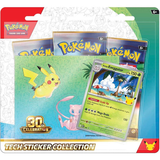 Pokemon 30th Celebration Tech Sticker Collection (Alolan Exeggutor) 0196214158771 at King Card Canada