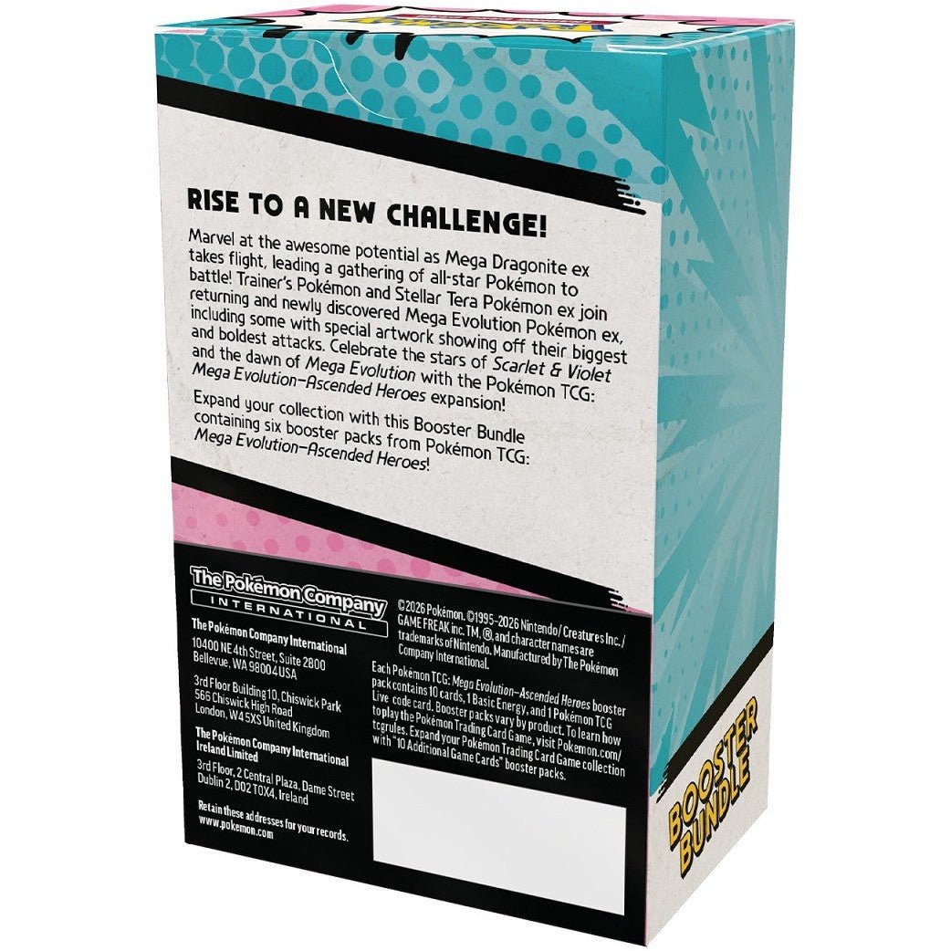 Pokemon Ascended Heroes Booster Bundle 0196214141506 at King Card Canada