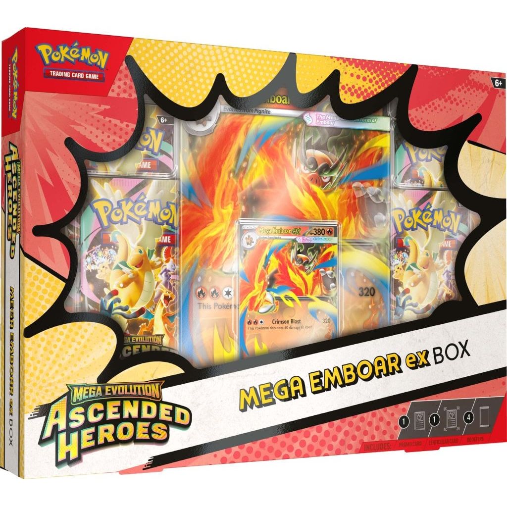 Pokemon Ascended Heroes ex Box (Mega Emboar) 0196214141469 at King Card Canada
