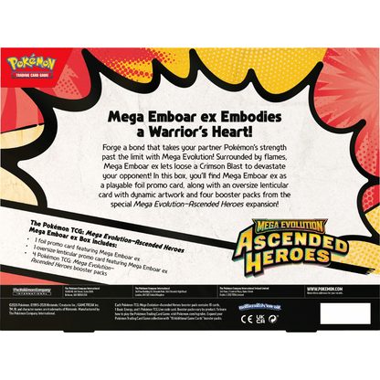 Pokemon Ascended Heroes ex Box (Mega Emboar) 0196214141469 at King Card Canada