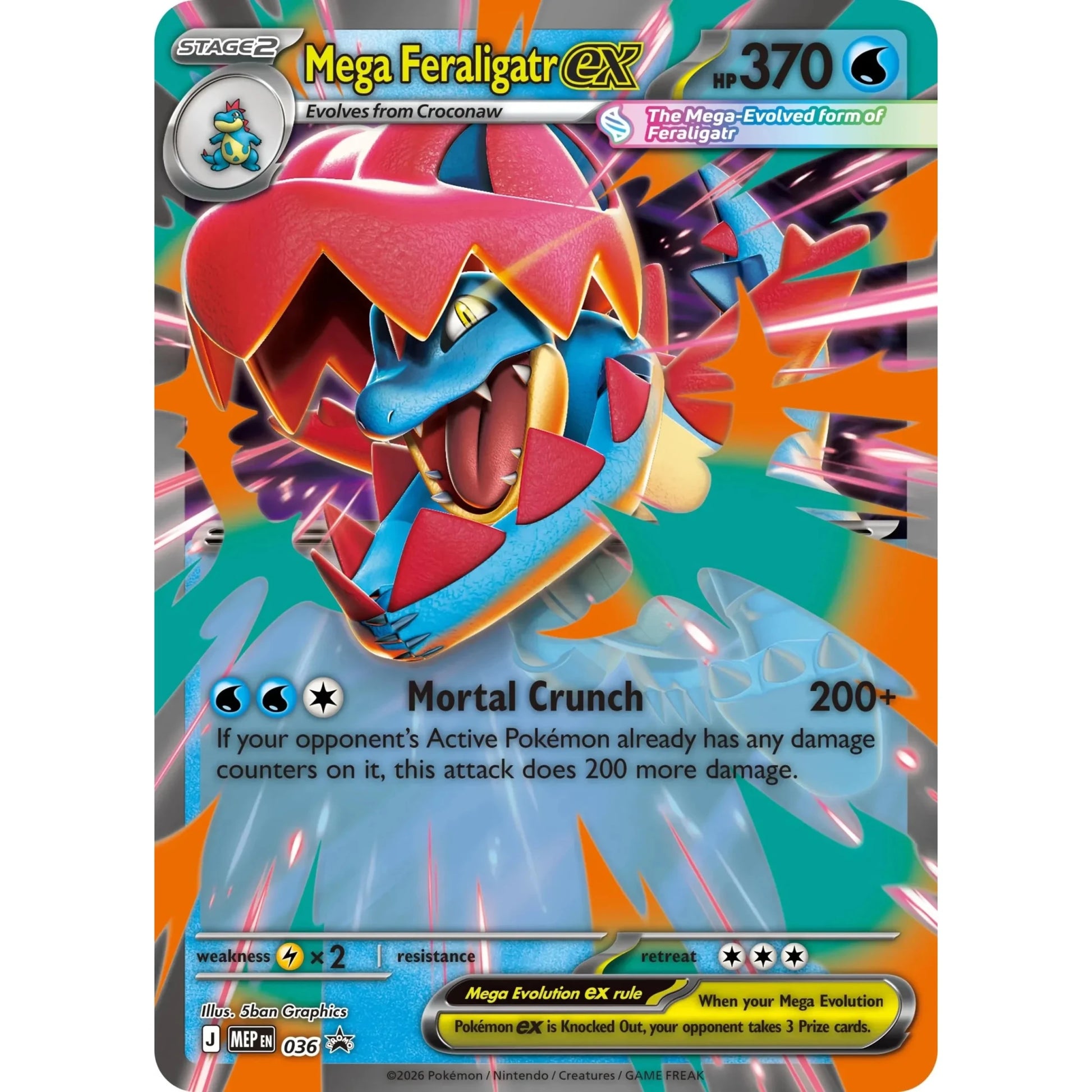 Pokemon Ascended Heroes ex Box (Mega Feraligatr) 0196214141469 at King Card Canada
