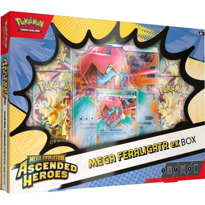 Pokemon Ascended Heroes ex Box (Mega Feraligatr) 0196214141469 at King Card Canada