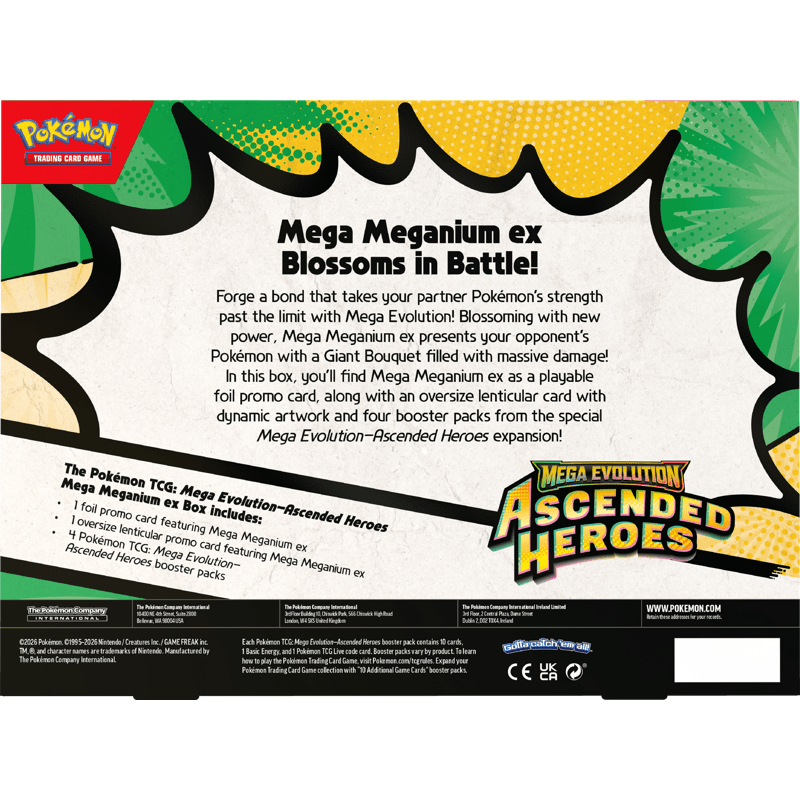 Pokemon Ascended Heroes ex Box (Mega Meganium) 0196214141469 at King Card Canada