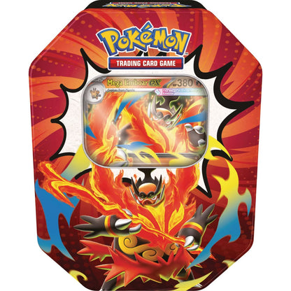 Pokemon Ascended Heroes Tin (Mega Emboar) 0196214150430 at King Card Canada