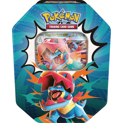 Pokemon Ascended Heroes Tin (Mega Feraligatr) 0196214150430 at King Card Canada