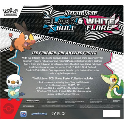 Pokemon Black Bolt & White Flare Unova Poster Collection 0196214129214 at King Card Canada