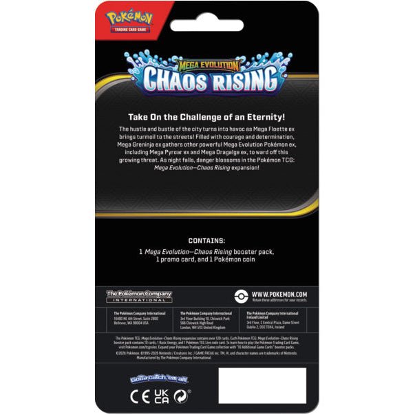 Pokemon Chaos Rising Checklane Blister Pack 0820650853319 at King Card Canada