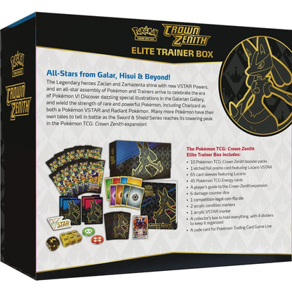 crown zenith booster box canada Pokemon Crown Zenith Elite Trainer Box at King Card Canada