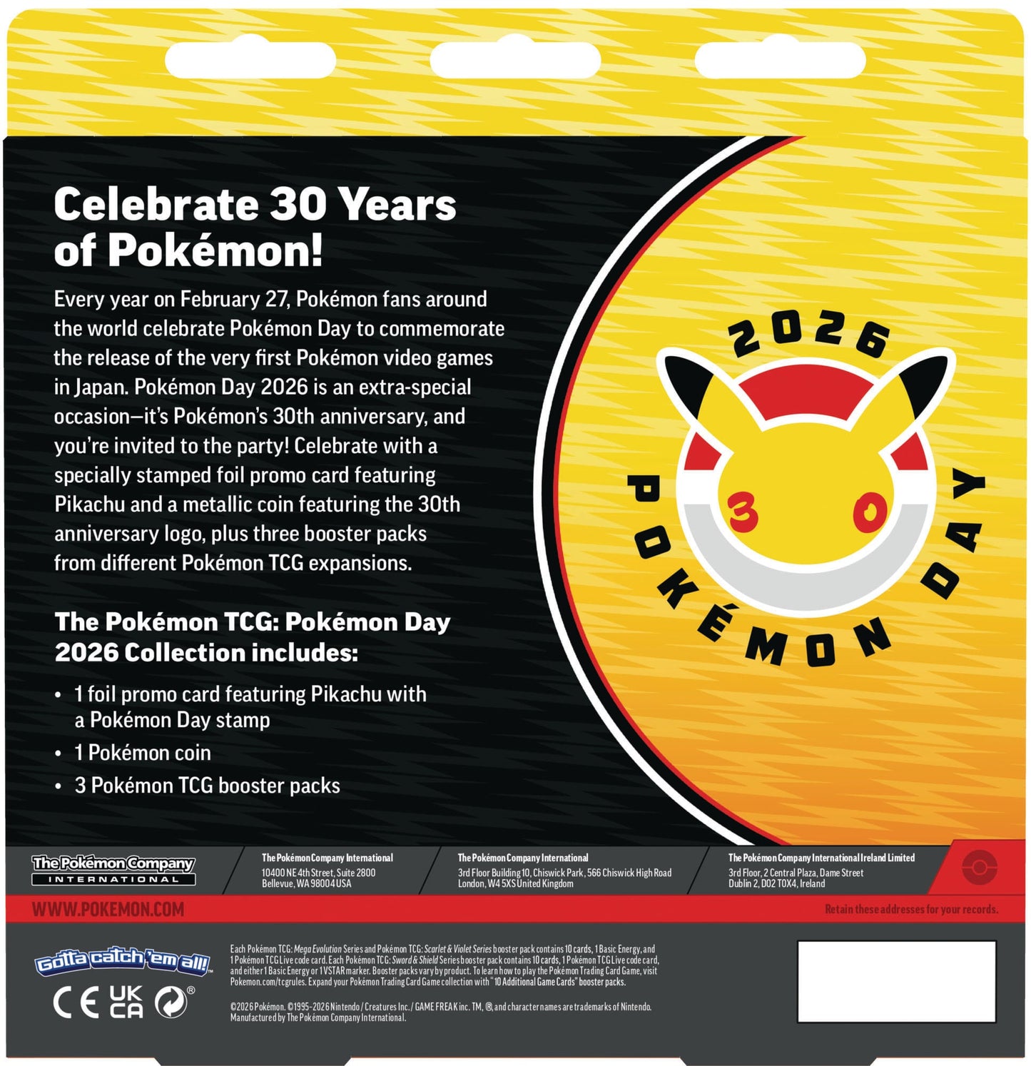 Pokemon Day 2026 Collection [PRE - ORDER - 01/30/2026] 0196214141537 at King Card Canada