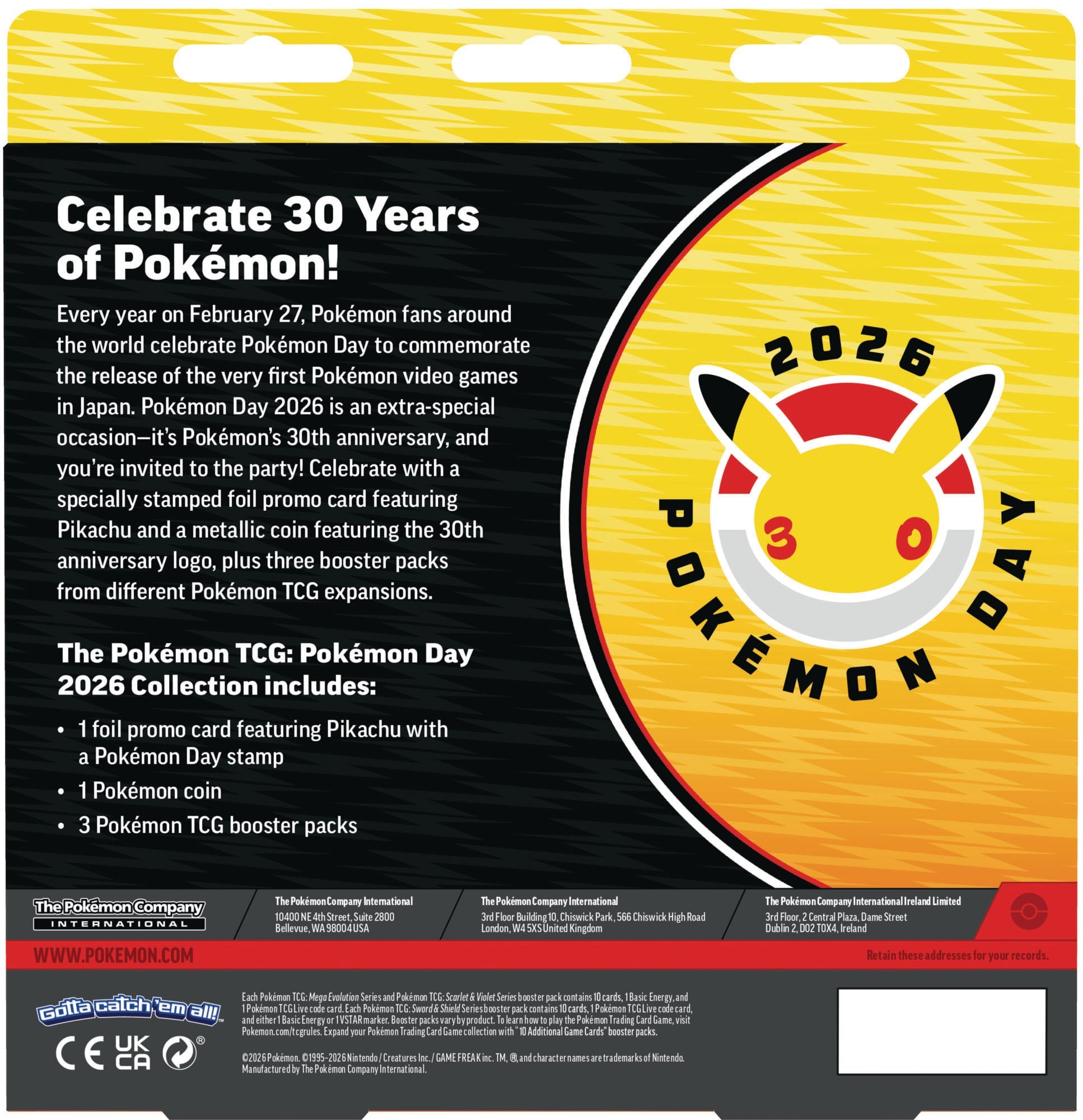 Pokemon Day 2026 Collection [PRE - ORDER - 01/30/2026] 0196214141537 at King Card Canada