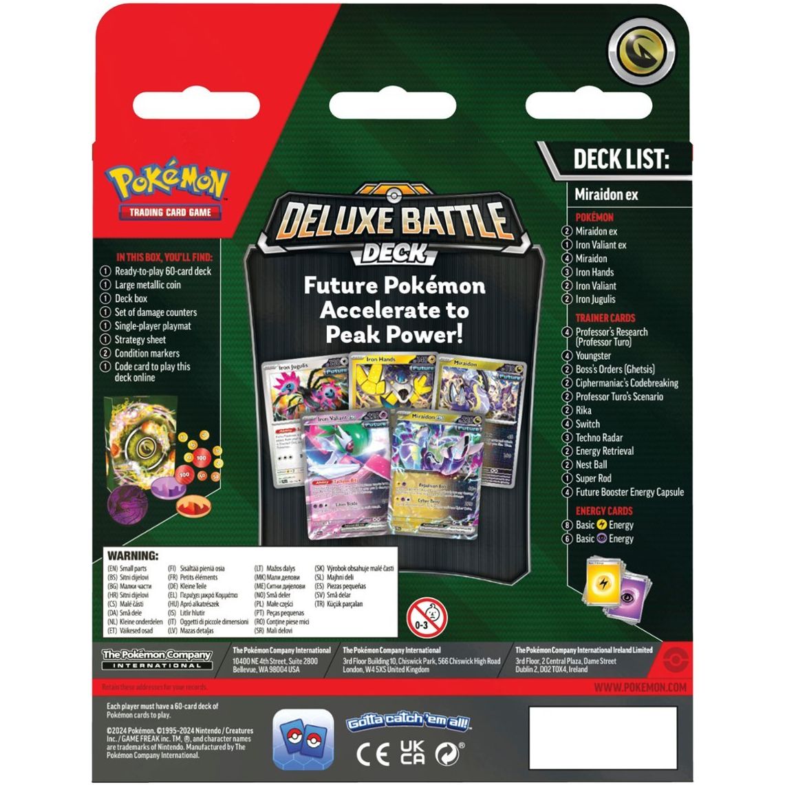 Pokemon Deluxe Battle Deck (Miraidon EX) [PRE - ORDER - 08/23/2024] 0820650412714 - King Card Canada