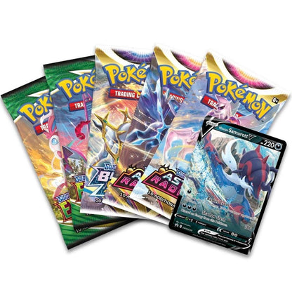 Pokemon Divergent Powers Tin (Hisuian Samurott V) 0820650172151 at King Card Canada
