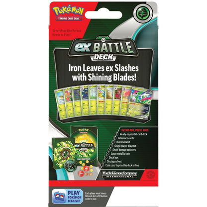 Pokemon EX Battle Deck (Iron Leaves EX) [PRE - ORDER - 10/18/2024] 0820650857782 - King Card Canada