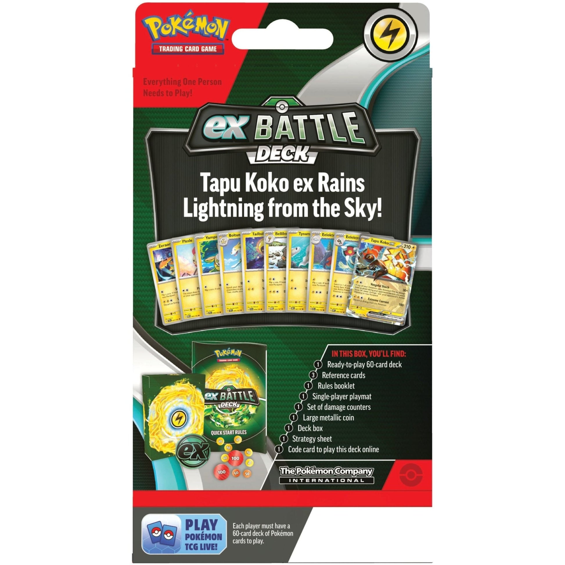 Pokemon EX Battle Deck (Tapu Koko EX) [PRE - ORDER - 10/18/2024] 0820650857782 - King Card Canada