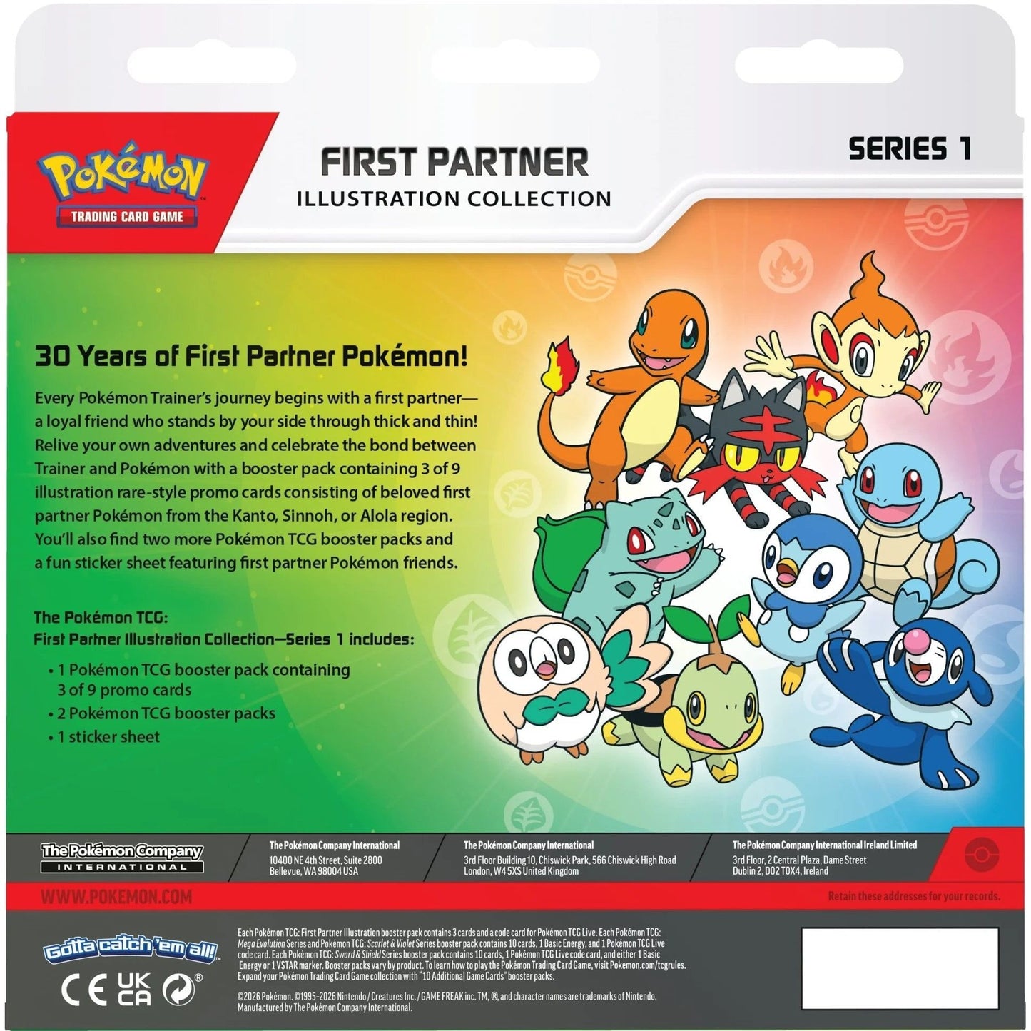 Pokemon First Partner Illustration Collection (Series 1) 0196214150522 at King Card Canada