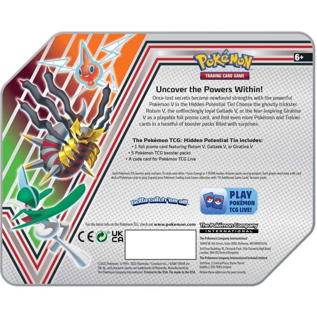 Pokemon Hidden Potential Tin (Giratina) 0820650851483 at King Card Canada