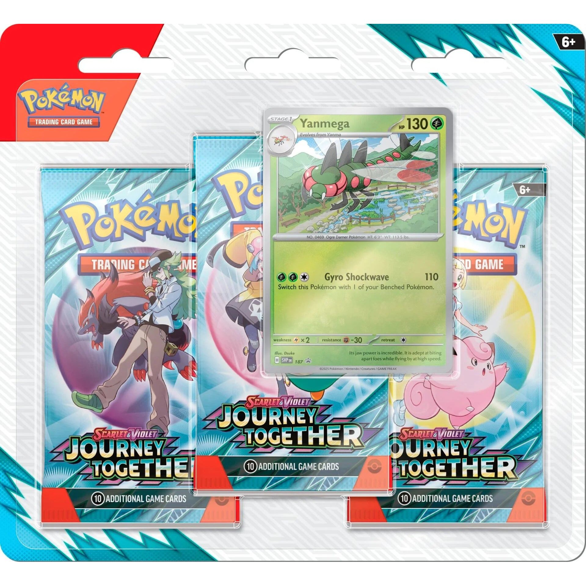 Pokemon Journey Together 3 - Pack Blister Set 0196214124233 at King Card Canada