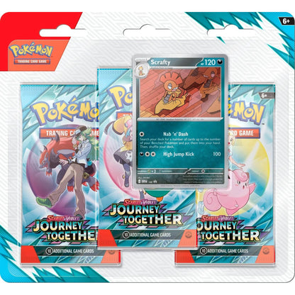 Pokemon Journey Together 3 - Pack Blister Set 0196214124233 at King Card Canada