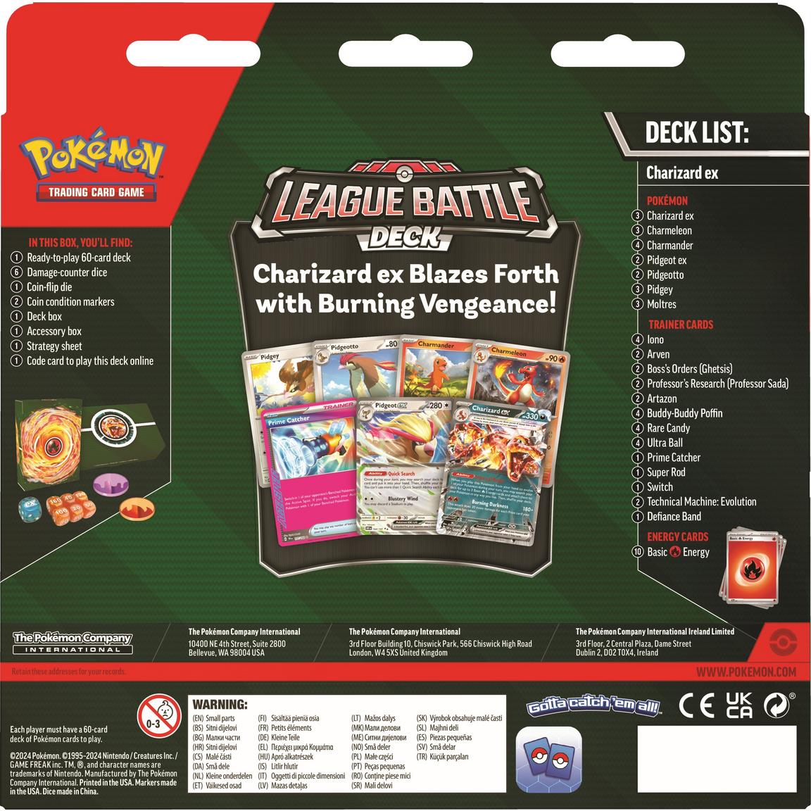 Pokemon League Battle Deck (Charizard EX) [PRE - ORDER - 11/15/2024] 0820650858833 - King Card Canada