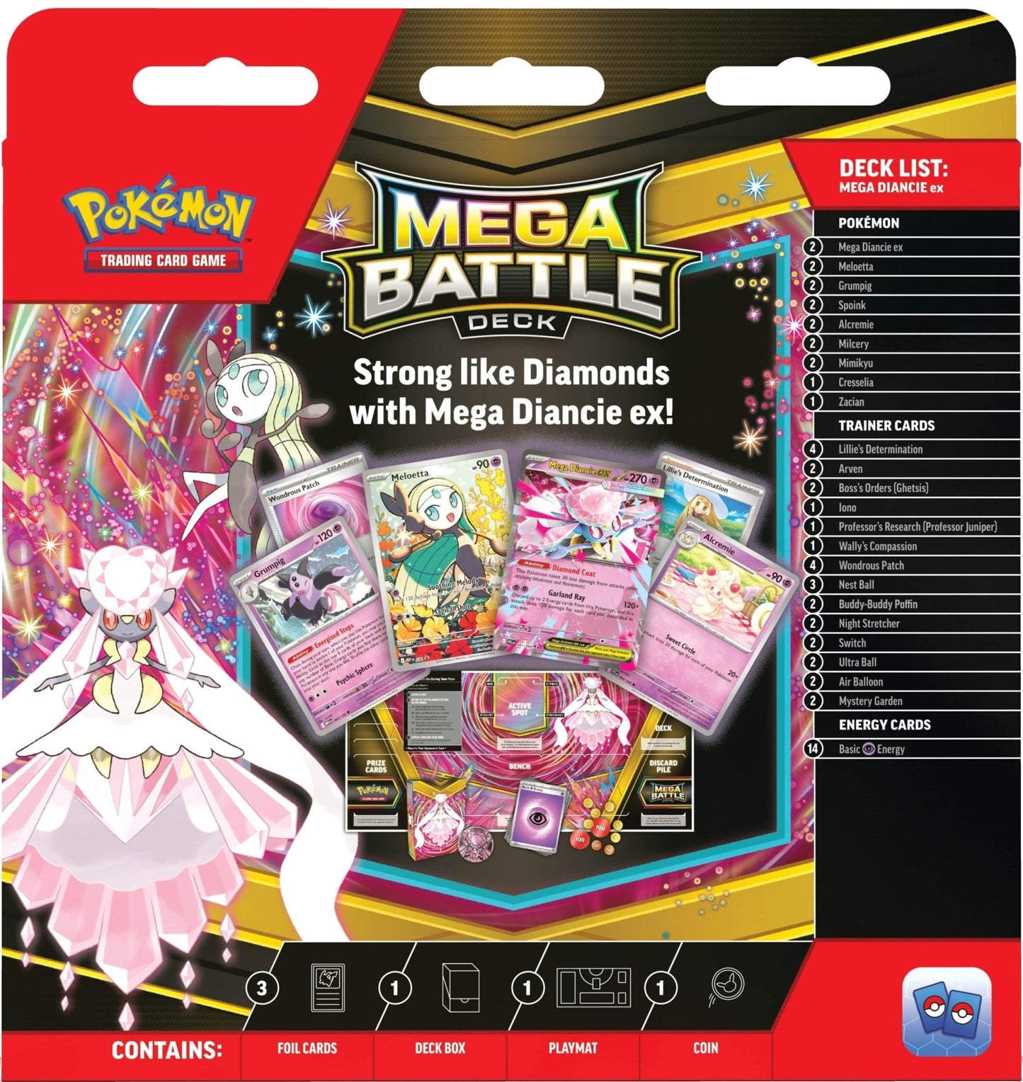 Pokemon Mega Battle Deck (Mega Diancie) 0196214119253 at King Card Canada