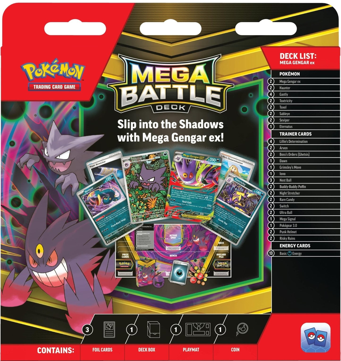 Pokemon Mega Battle Deck (Mega Gengar) 0196214119253 at King Card Canada