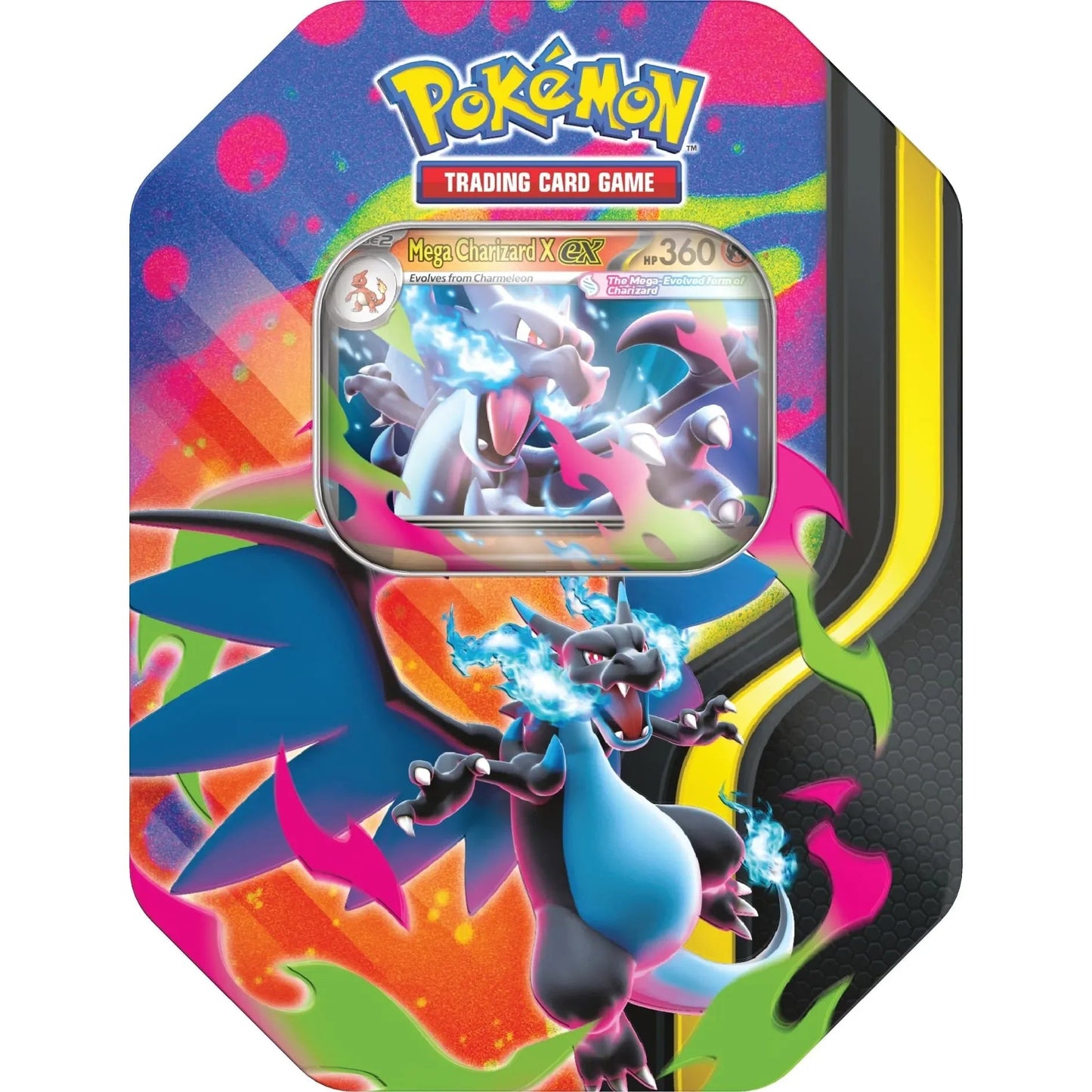 Pokemon Mega Charizard X ex Tin 0196214147539 at King Card Canada