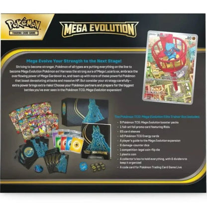 Pokemon Mega Evolution Elite Trainer Box (Lucario) 0196214114845 at King Card Canada