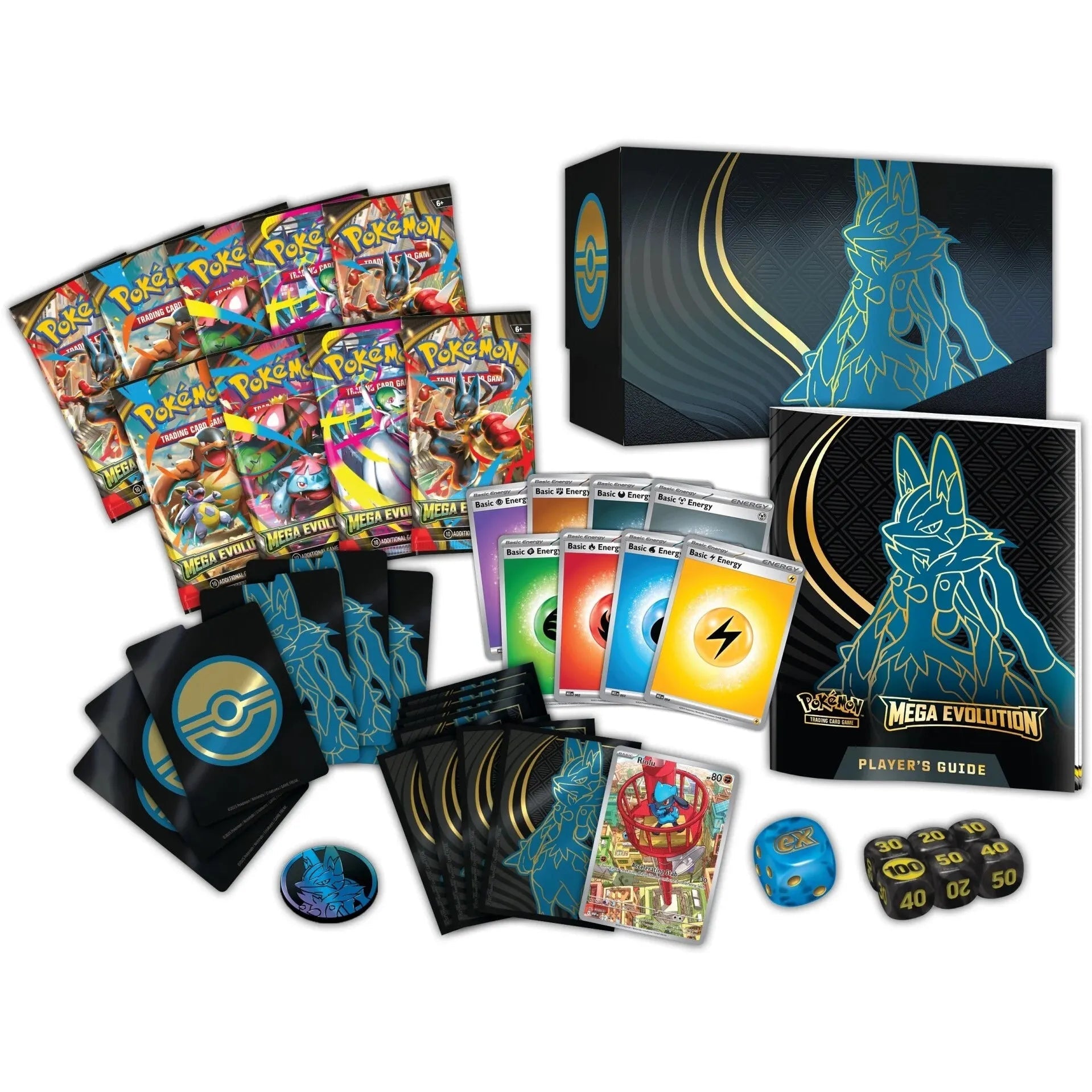 Pokemon Mega Evolution Elite Trainer Box (Lucario) 0196214114845 at King Card Canada