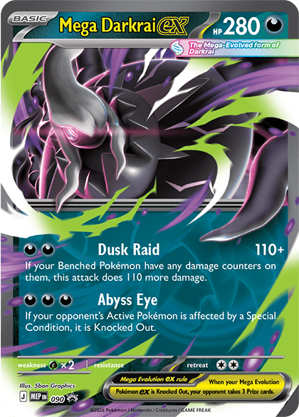 Pokemon Mega Forces Tin (Mega Darkrai) [PRE-ORDER - 08/28/2026] 0196214157910 at King Card Canada