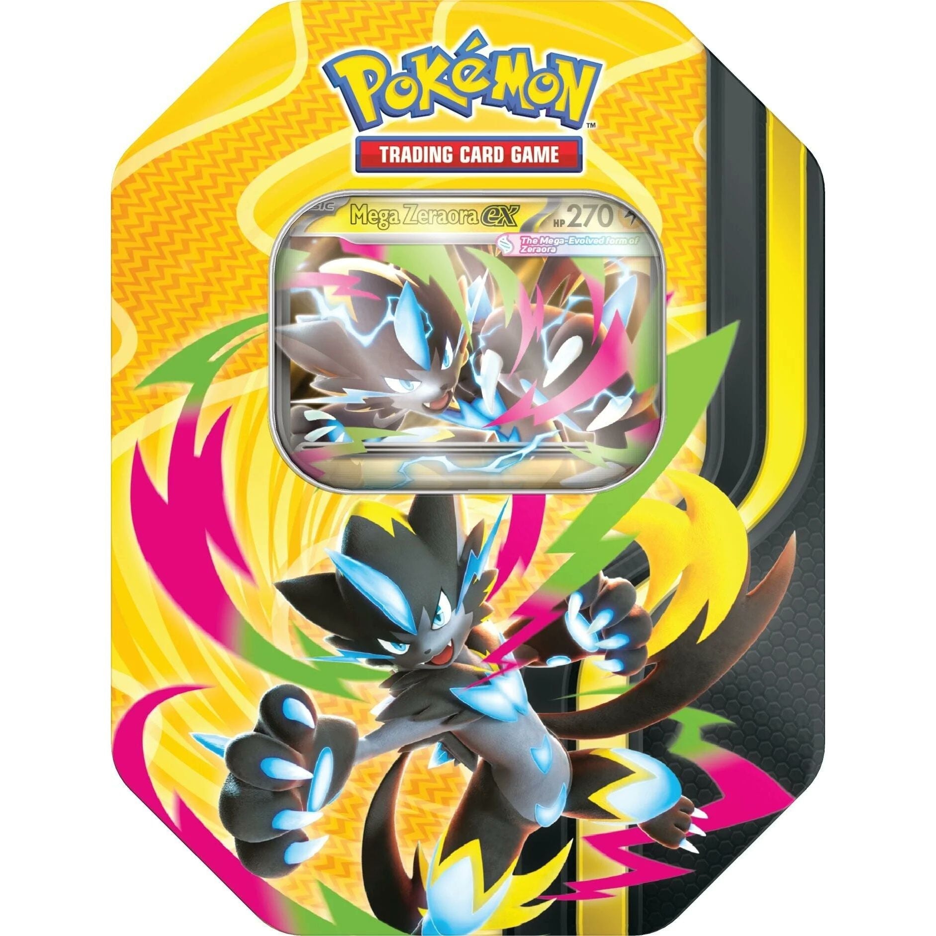 Pokemon Mega Forces Tin (Mega Zeraora) [PRE-ORDER - 08/28/2026] 0196214157910 at King Card Canada