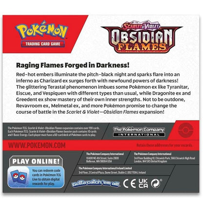 Pokemon Obsidian Flames Booster Box 820650863745 at King Card Canada