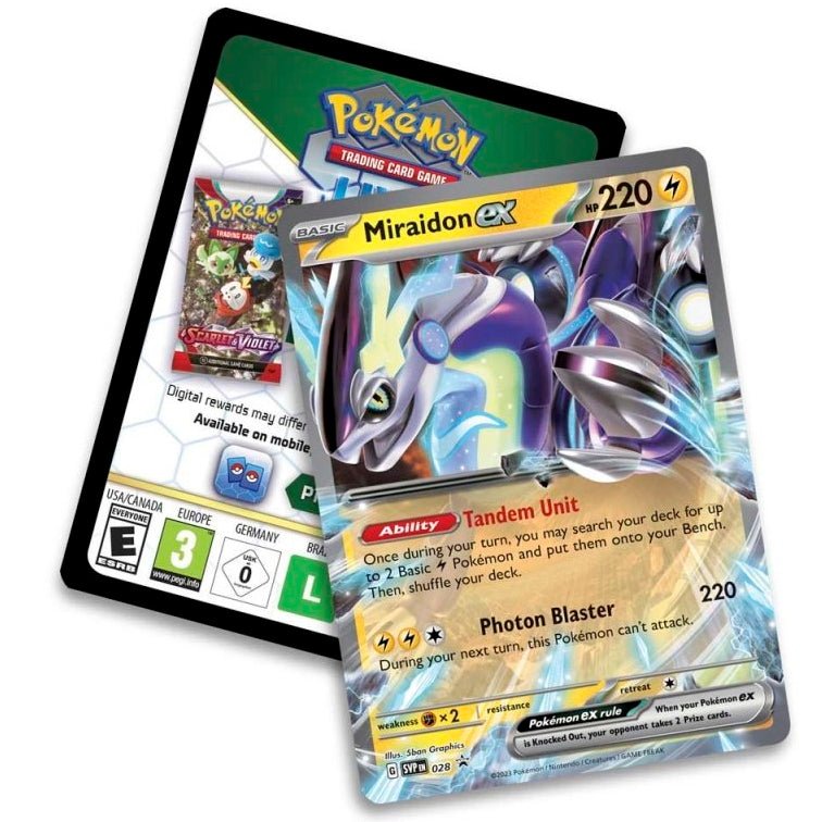 Pokemon Paldea Legends Tin (Miraidon) 0820650852862 at King Card Canada