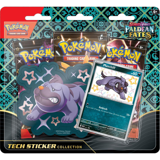 Pokemon Paldean Fates Tech Sticker Collection (Maschiff) 0820650856136 at King Card Canada