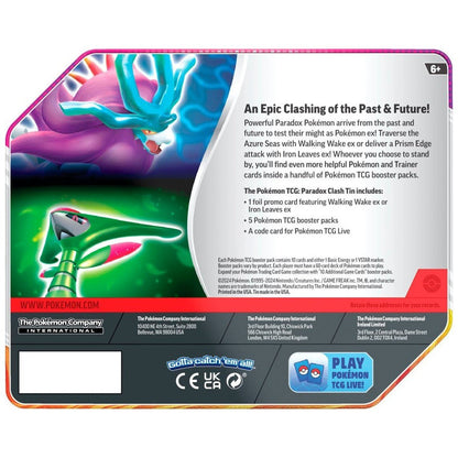 Pokemon Paradox Clash Tin Bundle (Iron Leaves & Walking Wake) [PRE-ORDER - 05/24/2024] 0820650857591 - King Card Canada