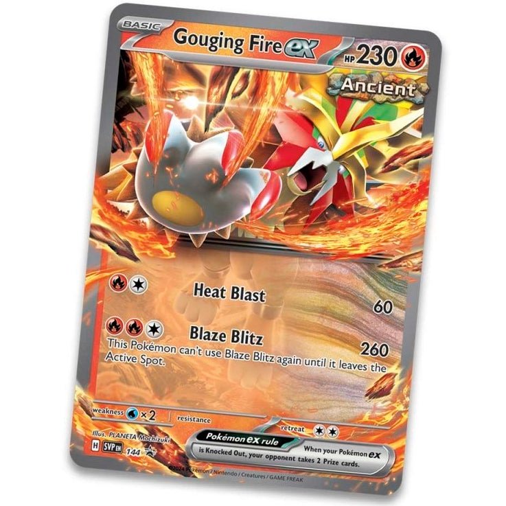 Pokemon Paradox Destinies Tin (Gouging Fire) 0820650858406 at King Card Canada