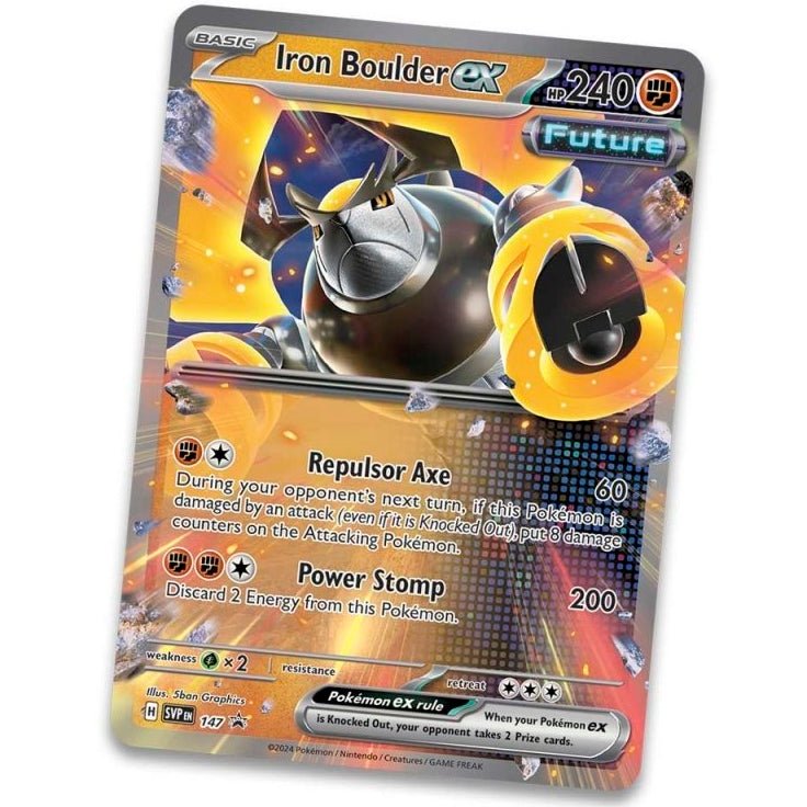 Pokemon Paradox Destinies Tin (Iron Boulder) 0820650858406 at King Card Canada