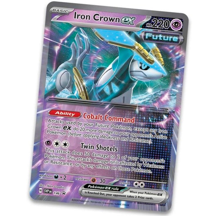 Pokemon Paradox Destinies Tin (Iron Crown) 0820650858406 at King Card Canada