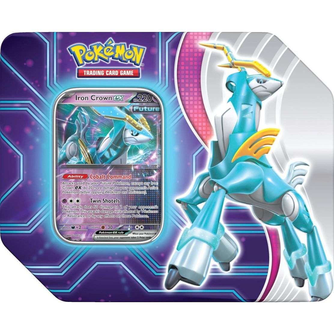 Pokemon Paradox Destinies Tin (Iron Crown) 0820650858406 - King Card Canada