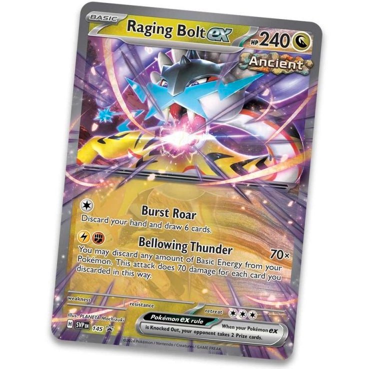 Pokemon Paradox Destinies Tin (Raging Bolt) 0820650858406 at King Card Canada