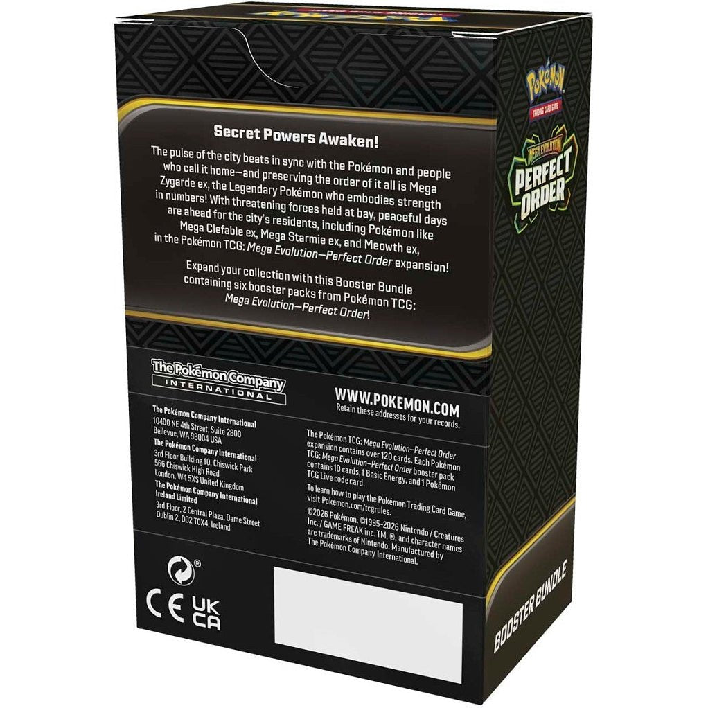 Pokemon Perfect Order Booster Bundle 0196214150478 at King Card Canada
