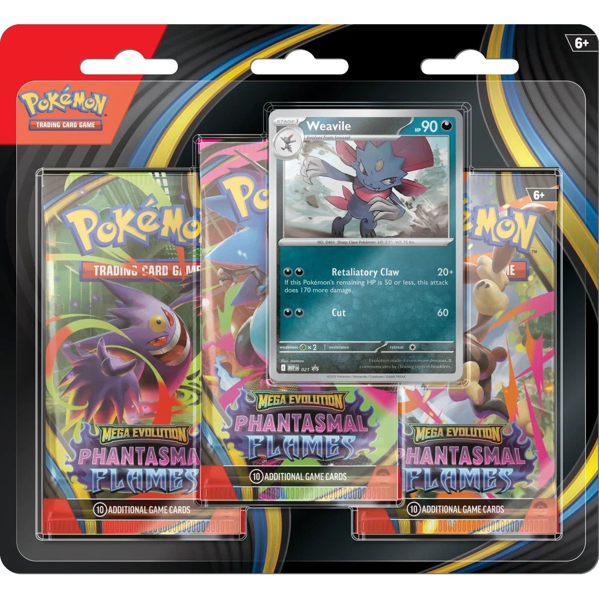 Pokemon Phantasmal Flames 3 - Pack Blister (Weavile) 0196214143340 at King Card Canada