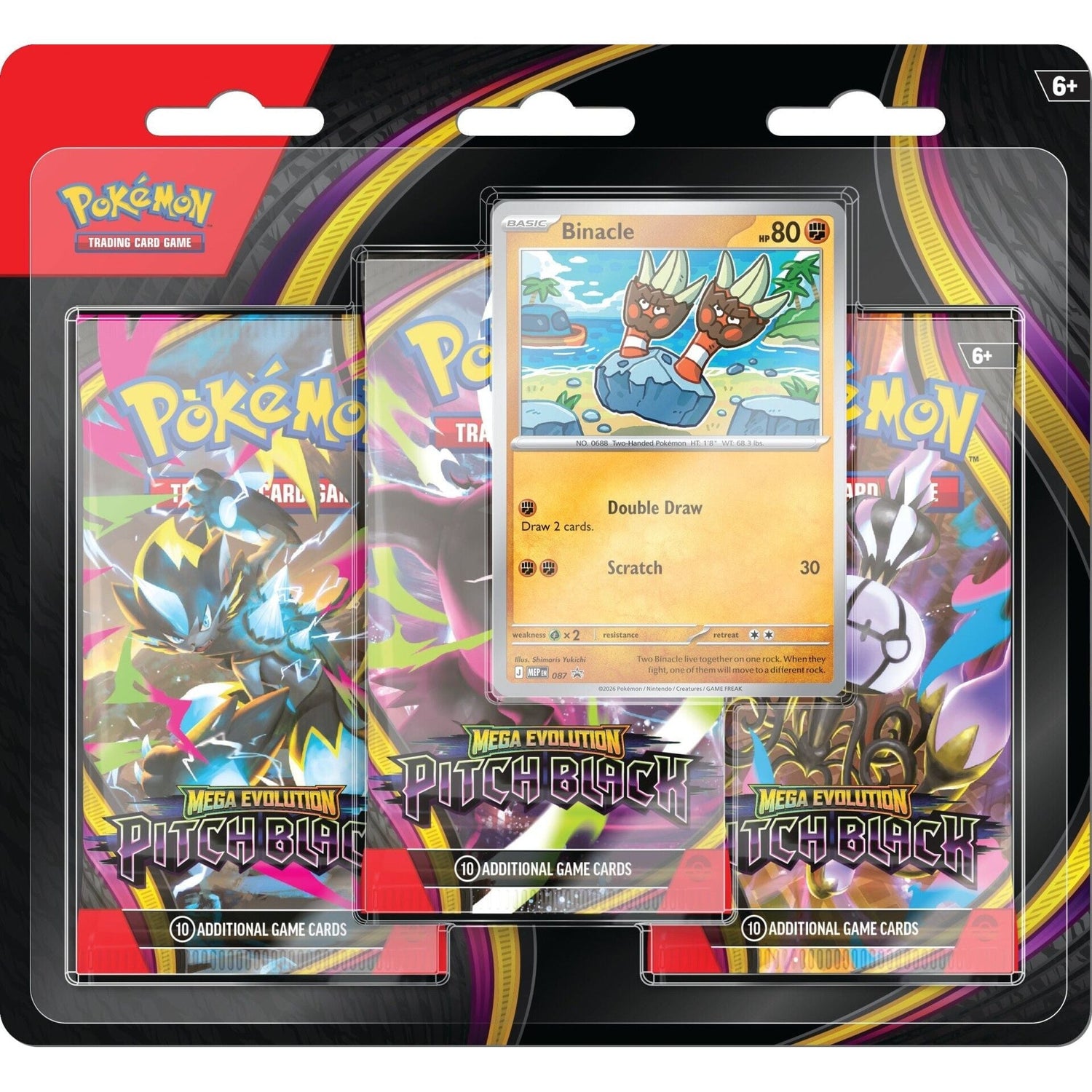 Pokemon Pitch Black 3-Pack Blister 0196214157477 at King Card Canada