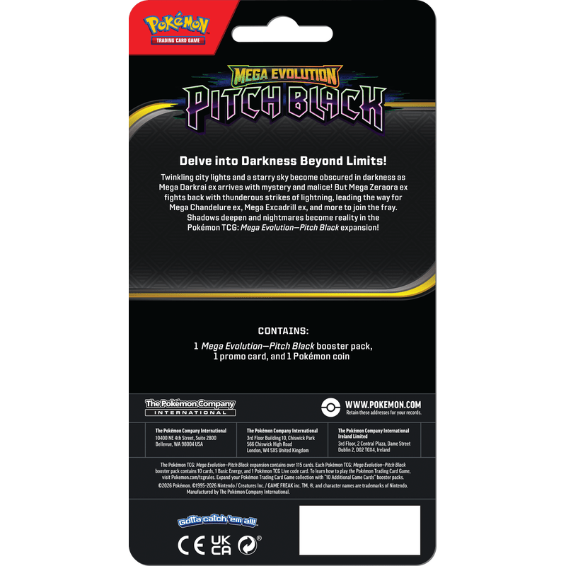 Pokemon Pitch Black Checklane Blister Pack 0820650853319 at King Card Canada
