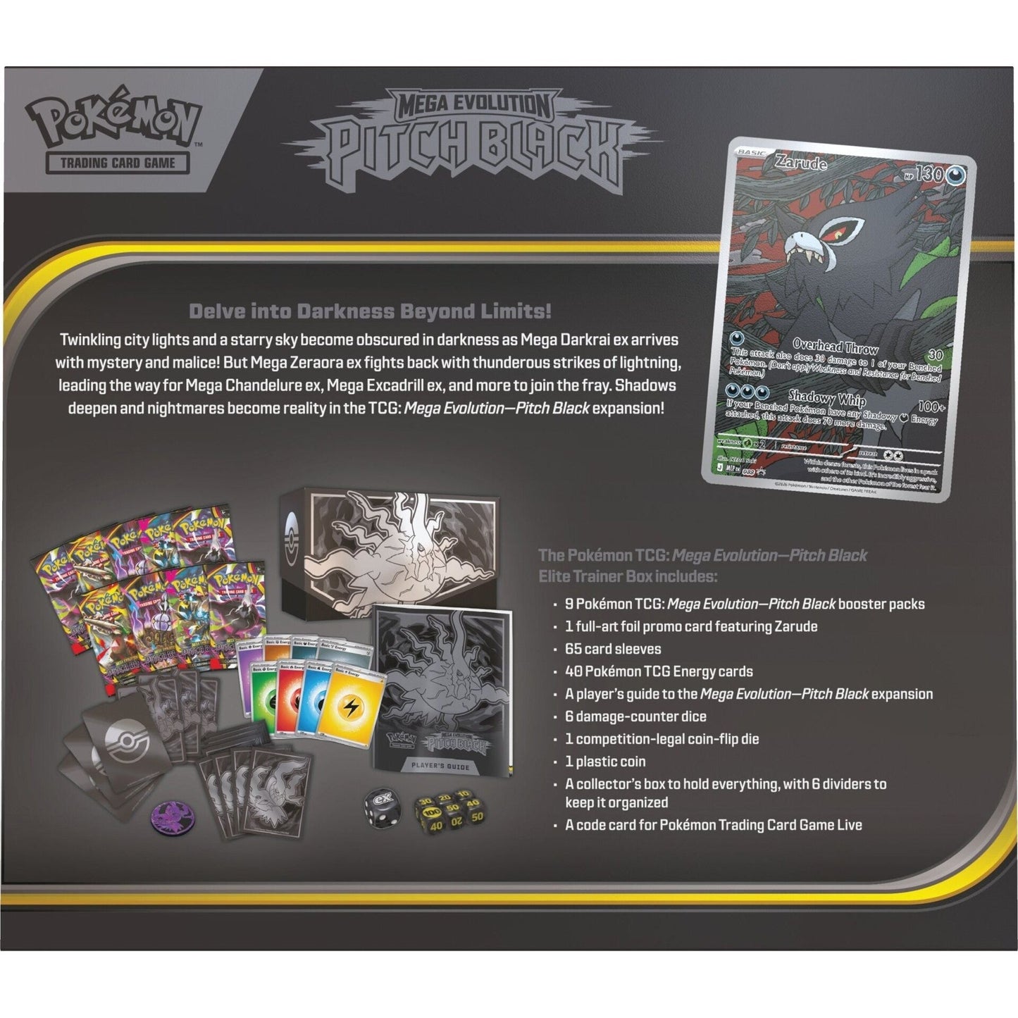 Pokemon Pitch Black Elite Trainer Box 0196214157422 at King Card Canada